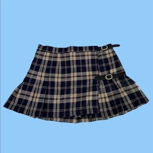 plaid mini skirt